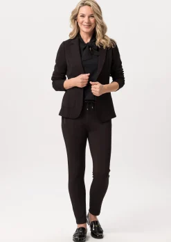 Jerseyblazer aus Strukturware mit Taschen