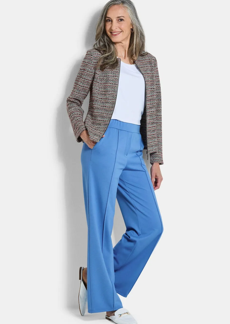 Jersey-Blazer in Bouclé-Optik