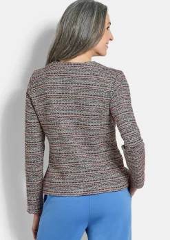Jersey-Blazer in Bouclé-Optik
