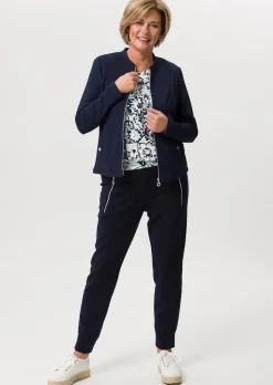 Jerseyblazer mit Reißverschluss