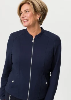 Jerseyblazer mit Reißverschluss