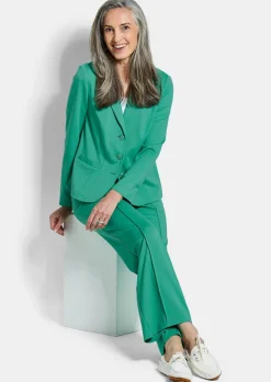 Jersey-Blazer mit Reverskragen