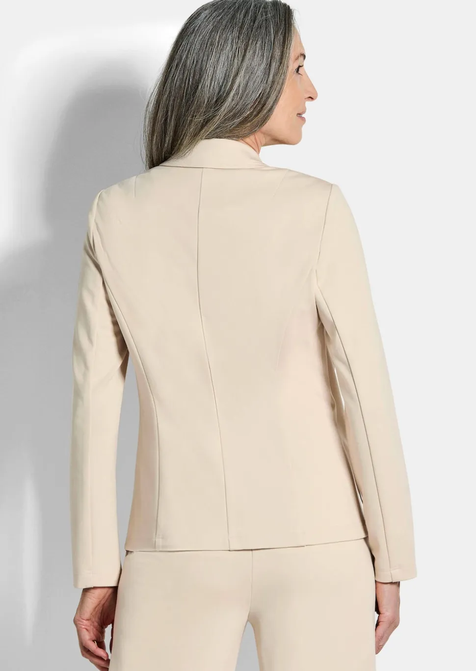 Jersey-Blazer mit Reverskragen