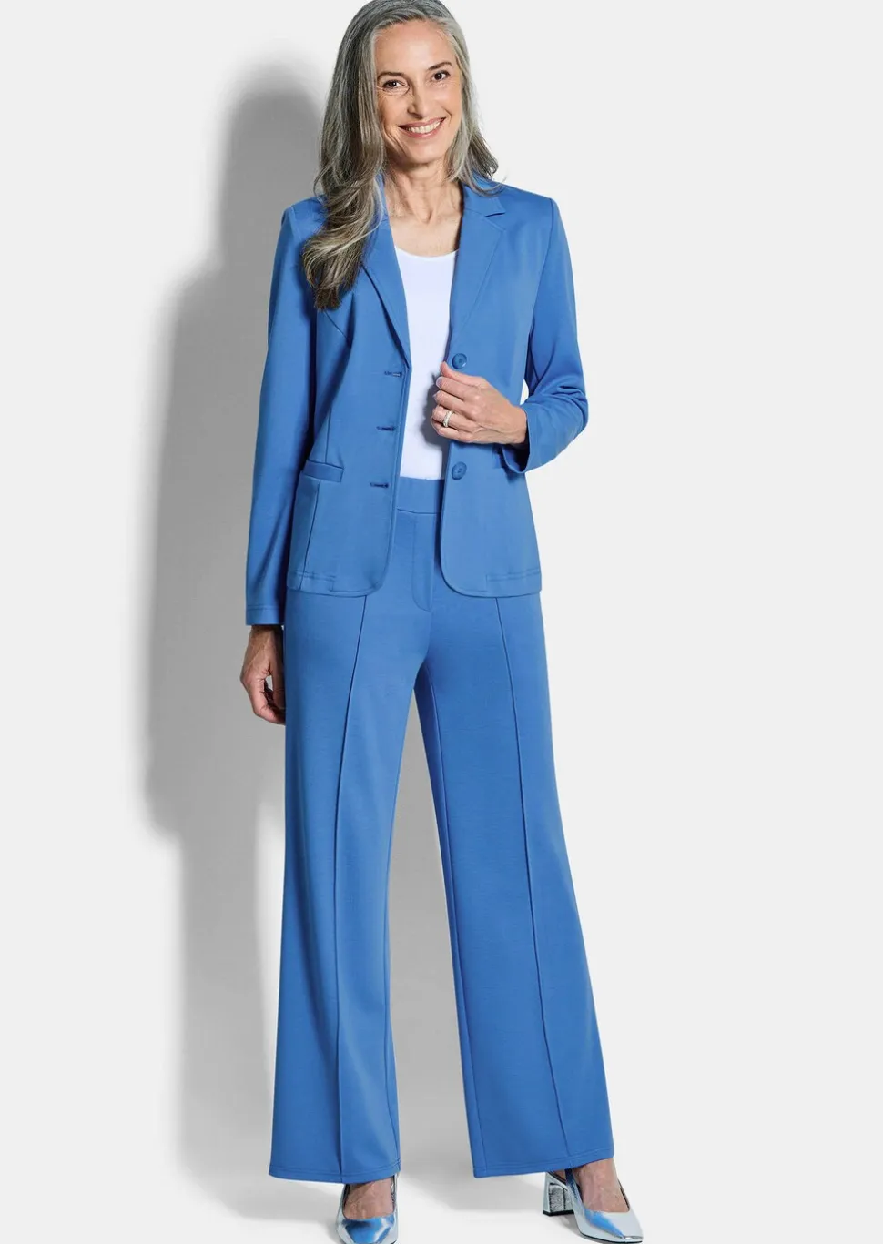 Jersey-Blazer mit Reverskragen