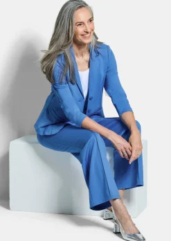 Jersey-Blazer mit Reverskragen