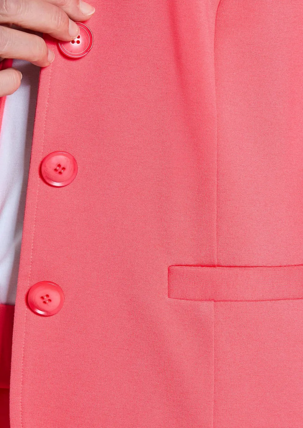 Jersey-Blazer mit Reverskragen