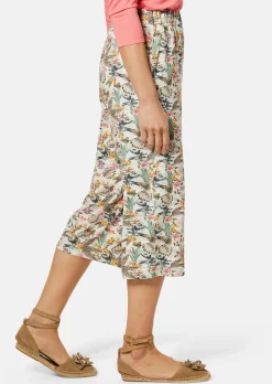Jersey-Culotte VERA mit Blättermuster