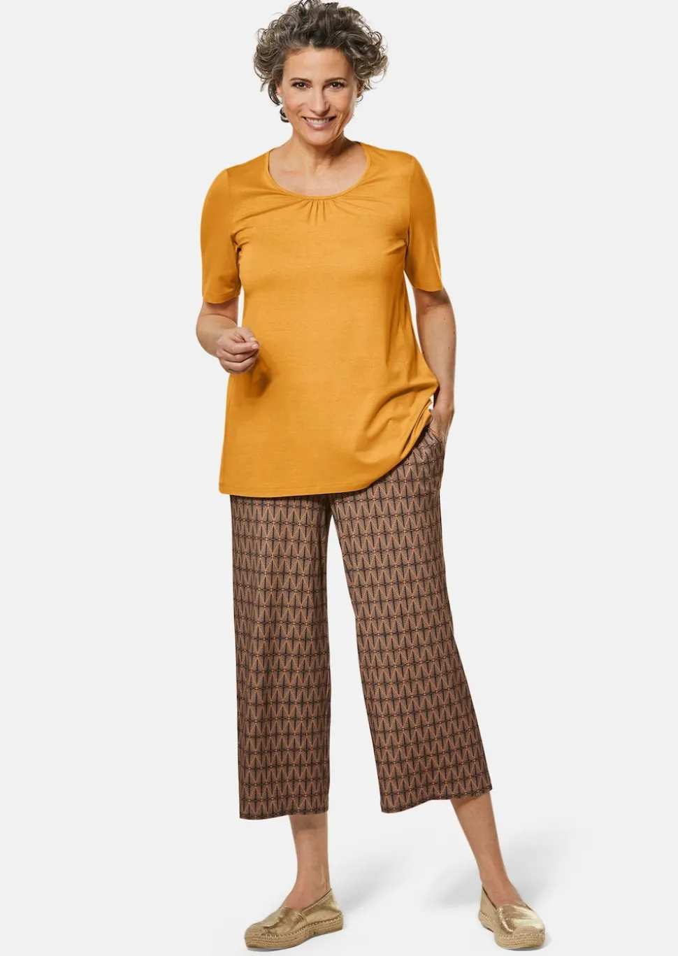 Jersey-Culotte VERA mit geometrischem Print