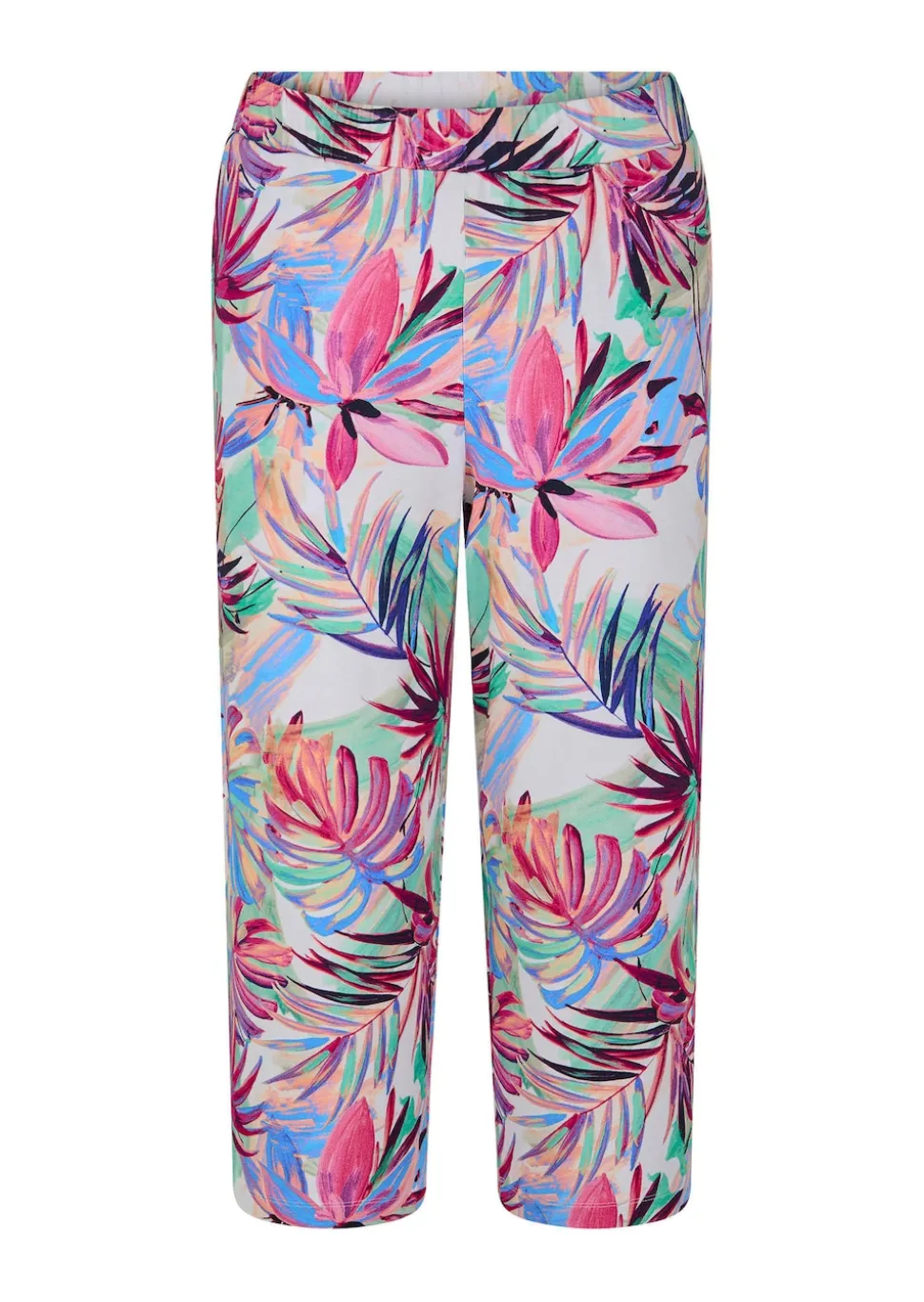 Jersey-Culotte VERA mit Palmenprint