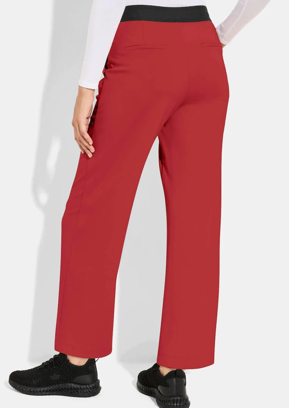 Jersey-Freizeithose mit Biesen