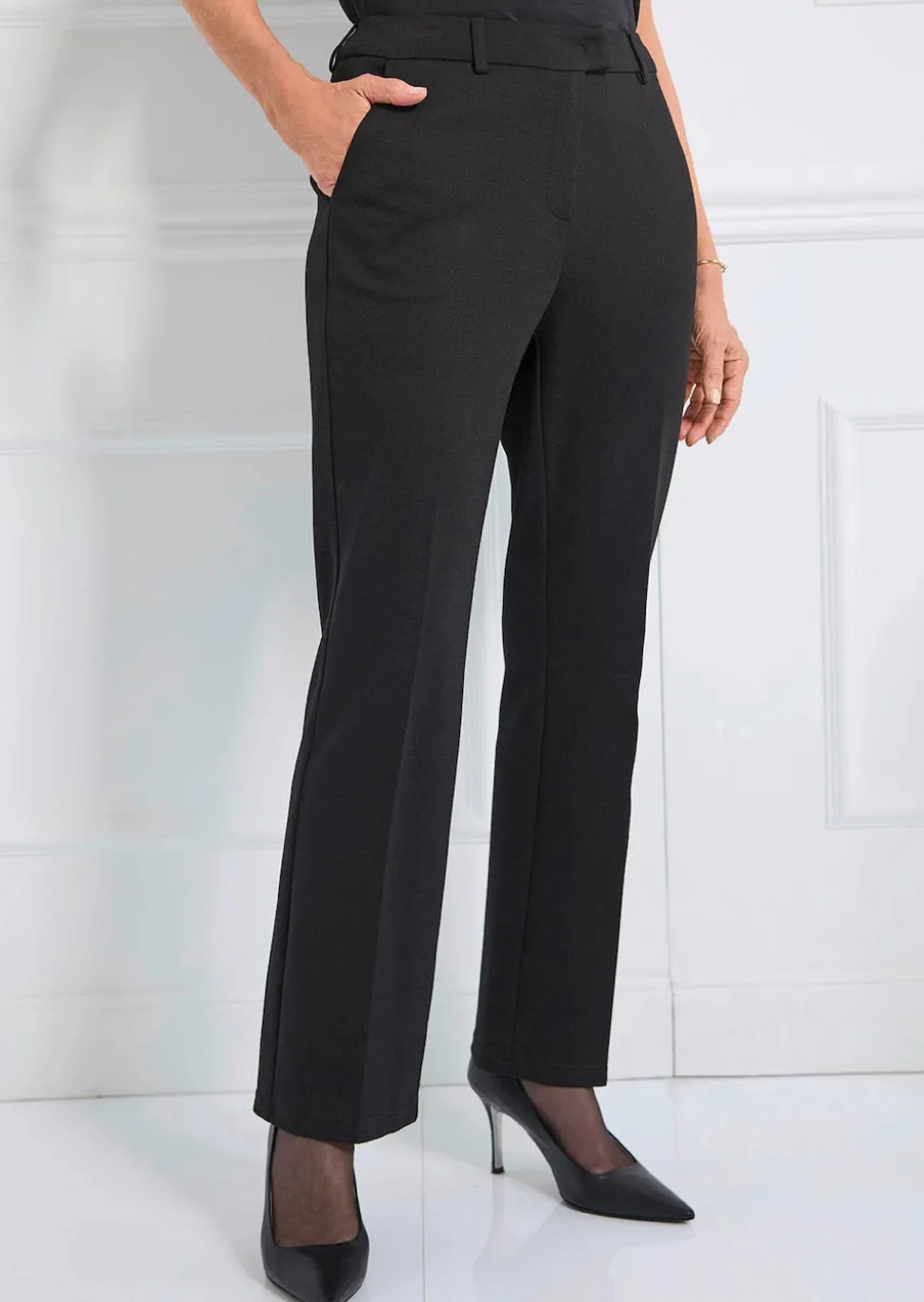 Jersey-Hose CARLA mit ausgestelltem Bein
