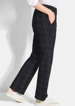 Jerseyhose VERA in Tweed-Optik