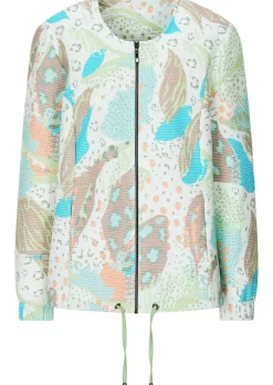 Jersey-Jacke mit Ottomanstruktur