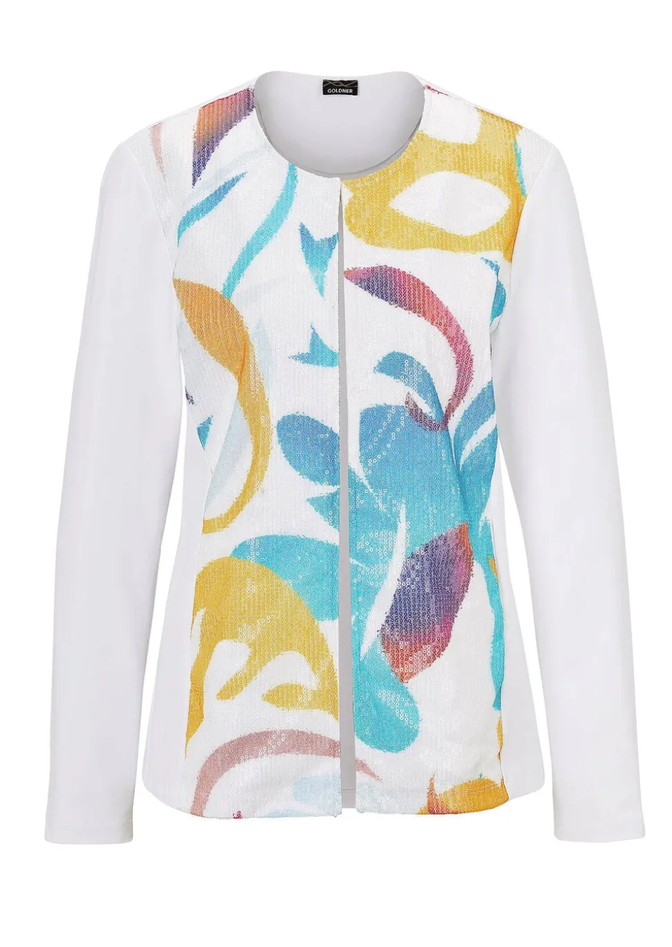 Jerseyjacke mit Pailletten