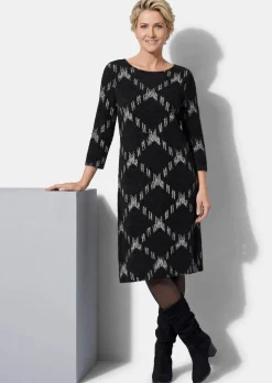 Jersey-Kleid in A-Linie