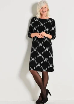 Jersey-Kleid in A-Linie