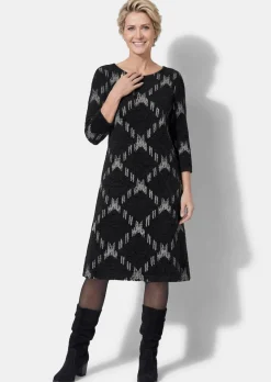 Jersey-Kleid in A-Linie