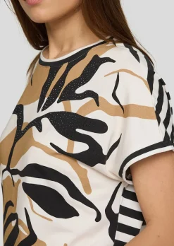 Jersey-Shirt aus Baumwolle und Modal