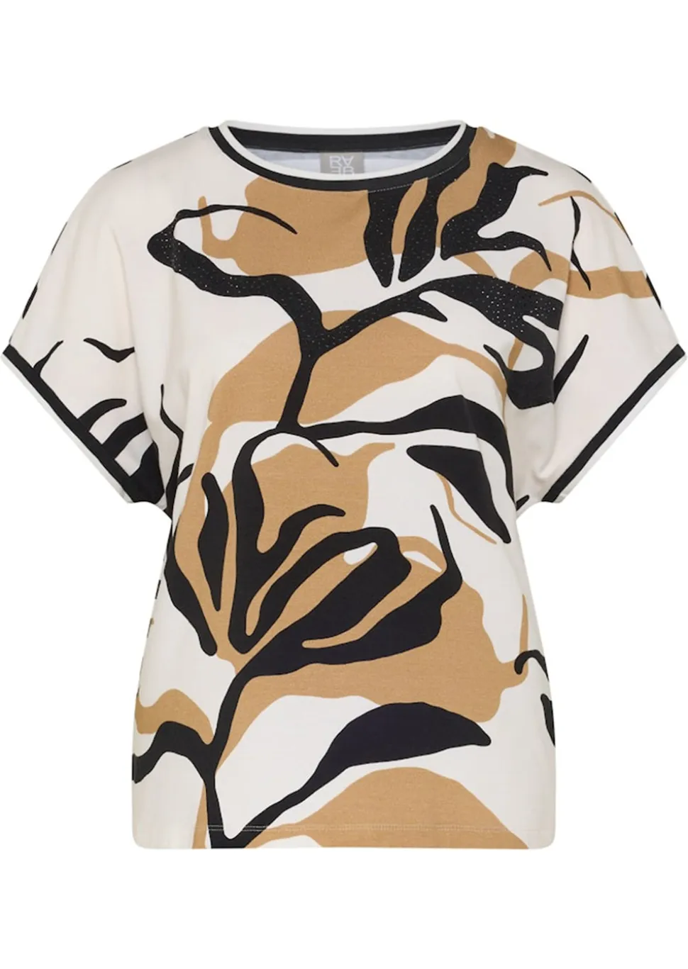 Jersey-Shirt aus Baumwolle und Modal