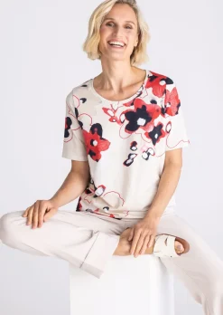 Jersey-Shirt aus Baumwolle und Modal