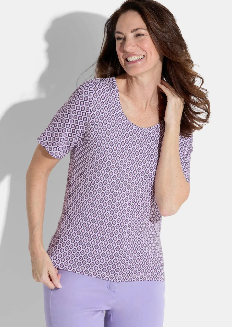 Jersey-Shirt im Minimalprint