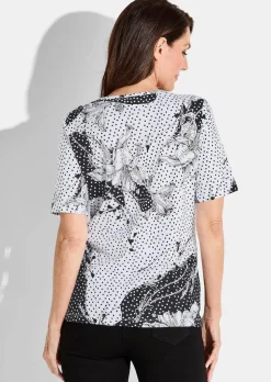 Jersey-Shirt im Mustermix
