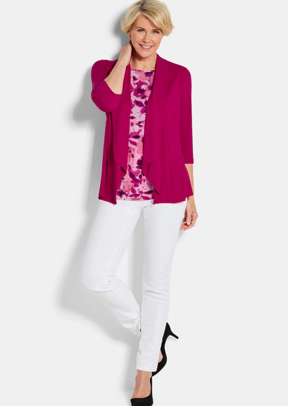 Jersey-Shirt in 2-in-1-Optik