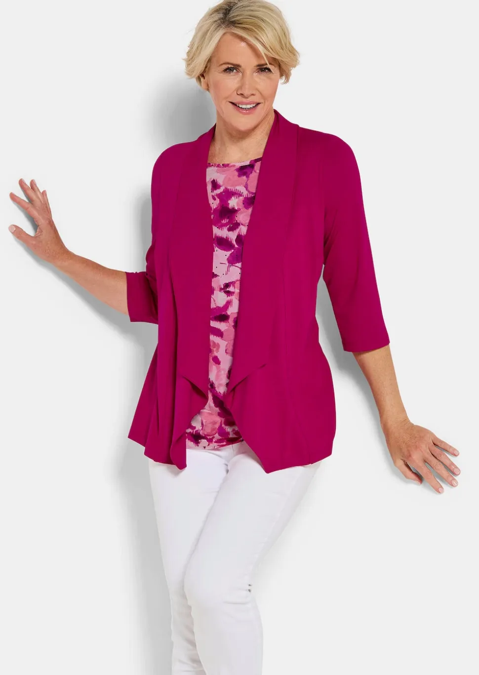 Jersey-Shirt in 2-in-1-Optik