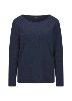 Jersey-Shirt in Krepp-Optik