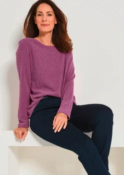 Jersey-Shirt in Krepp-Optik