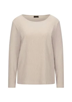 Jersey-Shirt in Krepp-Optik
