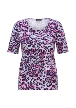 Jersey-Shirt mit Animal Print