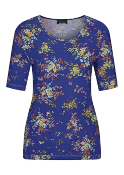 Jersey-Shirt mit Blümchen