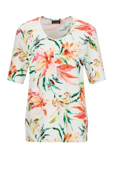 Jersey-Shirt mit Blumen