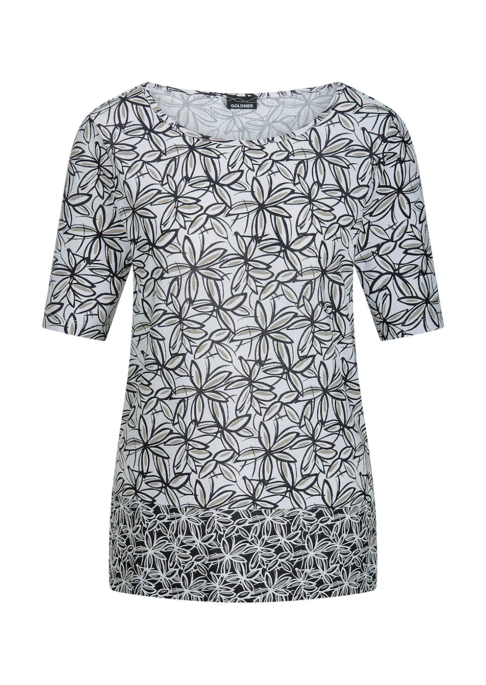 Jersey-Shirt mit Blumenprint