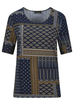 Jersey-Shirt mit edlem Druck