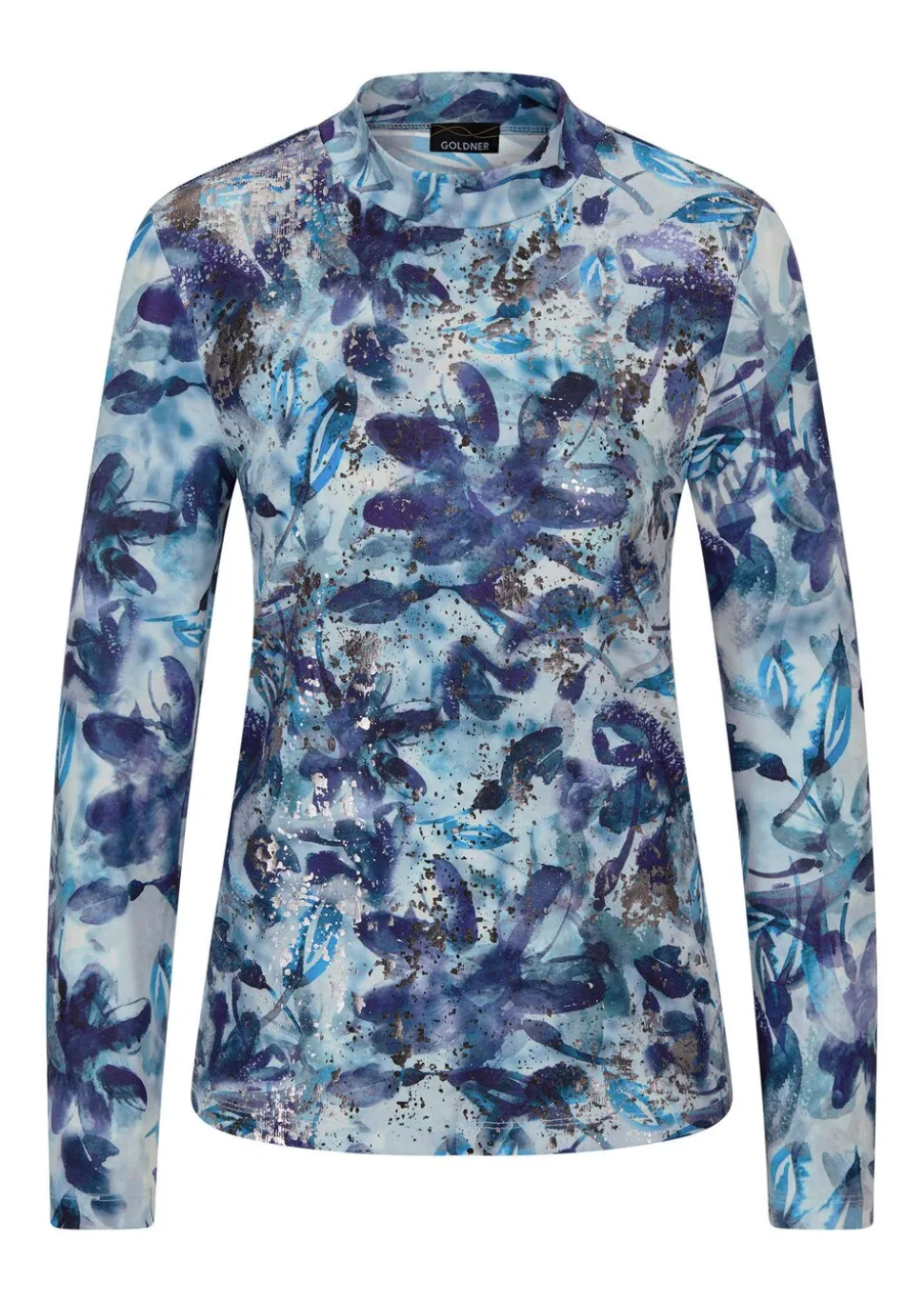 Jersey-Shirt mit Glanzdetails
