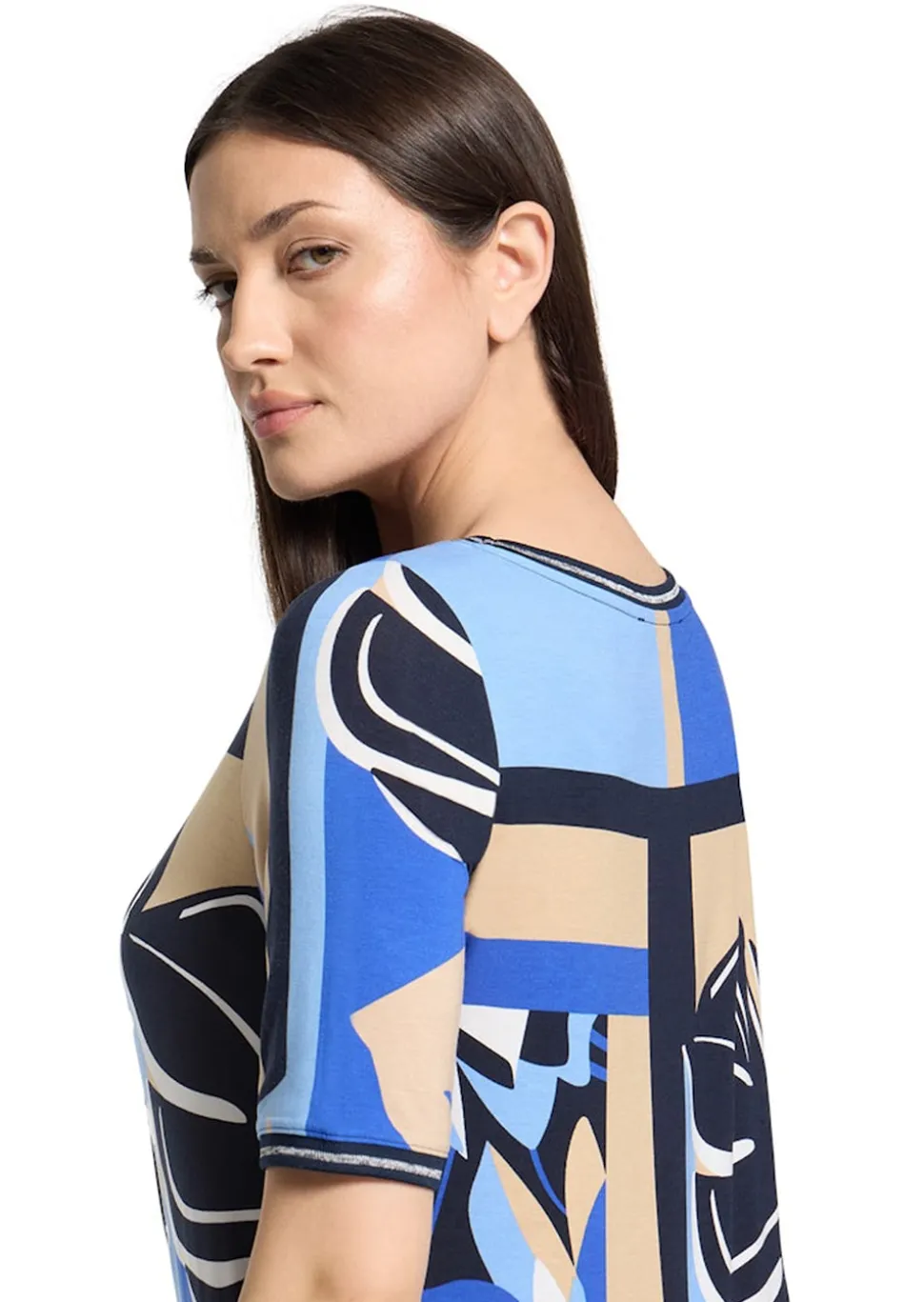 Jersey-Shirt mit Glitzerdetails