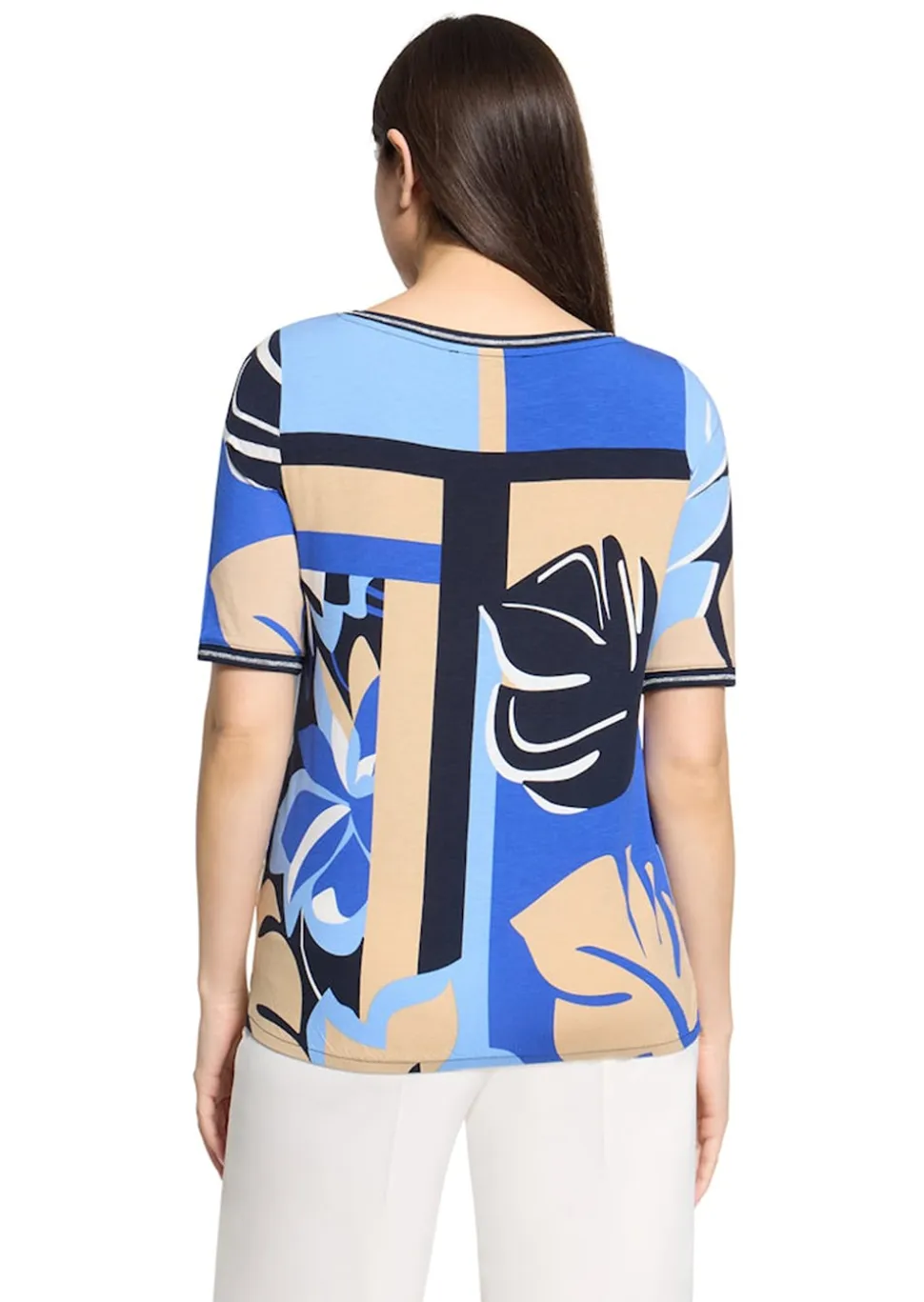 Jersey-Shirt mit Glitzerdetails