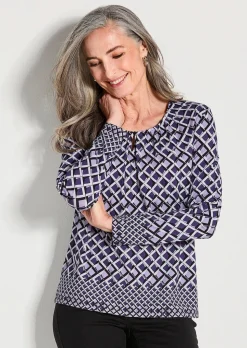 Jersey-Shirt mit grafischem Print