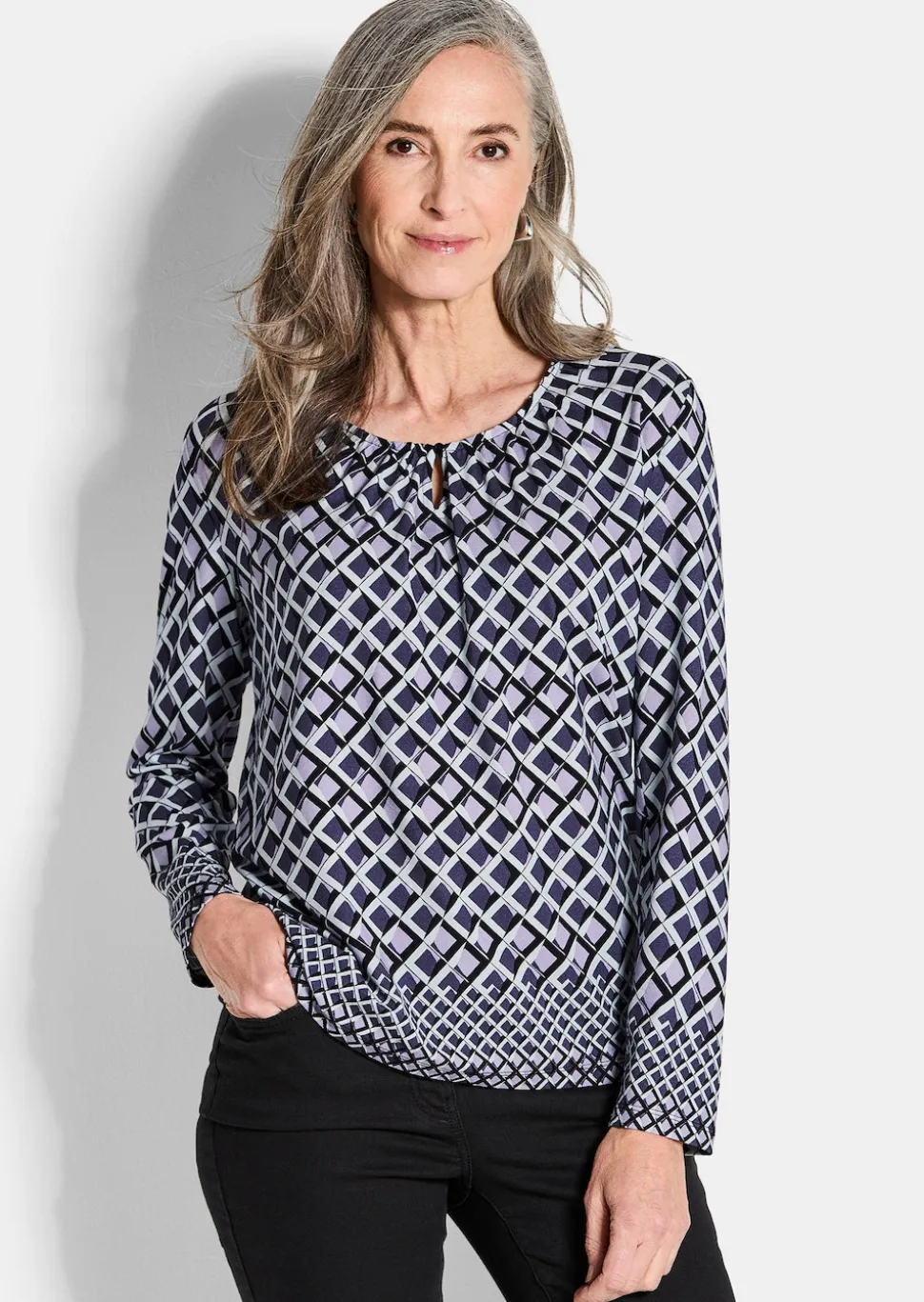 Jersey-Shirt mit grafischem Print