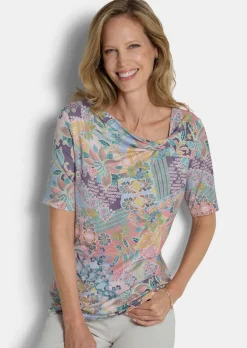 Jersey-Shirt mit Knotendetail