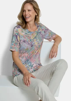 Jersey-Shirt mit Knotendetail