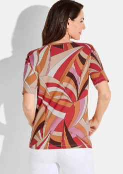 Jersey-Shirt mit kombistarkem Muster