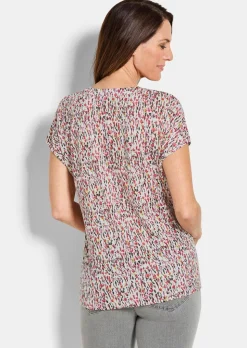 Jersey-Shirt mit Millefleurs-Print