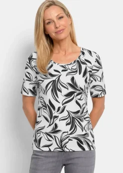 Jerseyshirt mit modischem Floraldruck