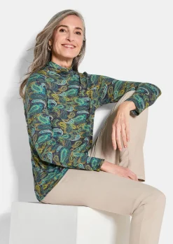 Jersey-Shirt mit Paisley-Muster