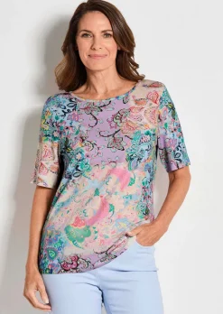 Jersey-Shirt mit Paisleymuster