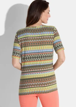Jersey-Shirt mit Rundhalsausschnitt