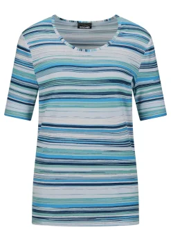 Jersey-Shirt mit Streifen